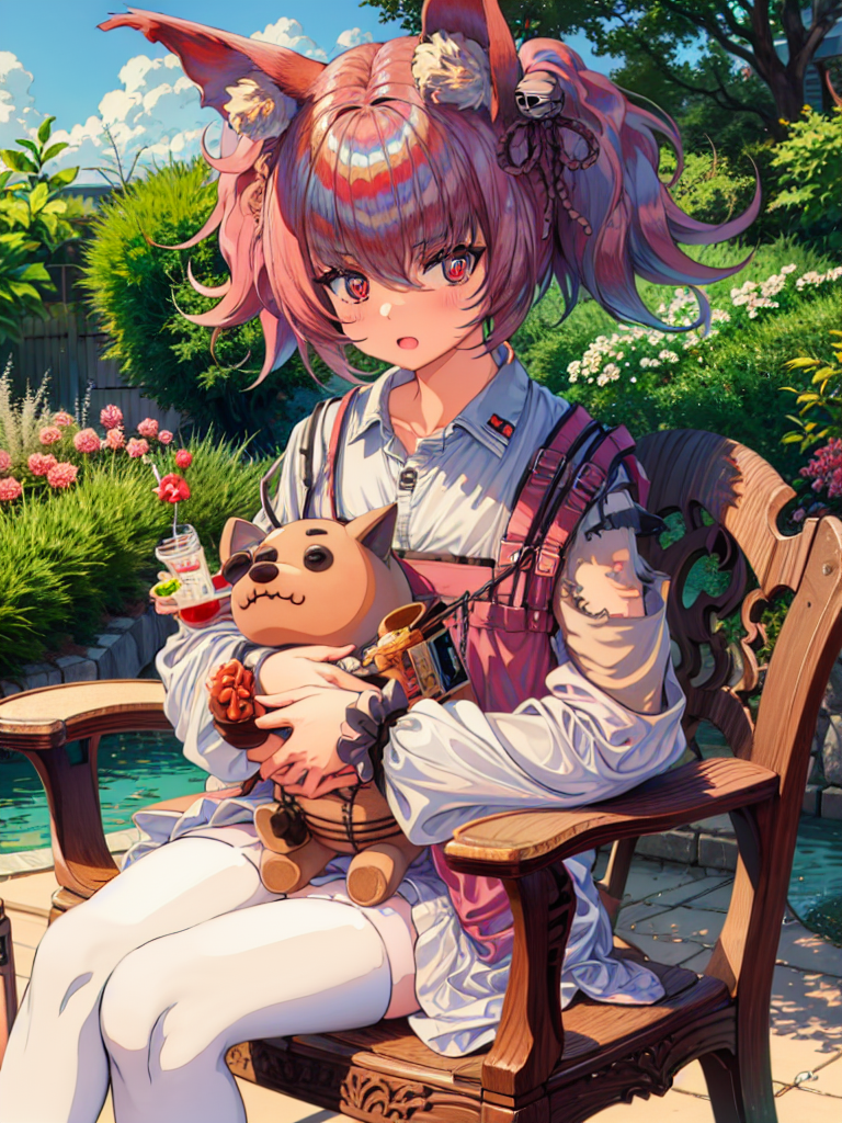 02666-2553229442-1girl,shamare,white thighhighs, holding babydoll,sitting,chair,garden.png